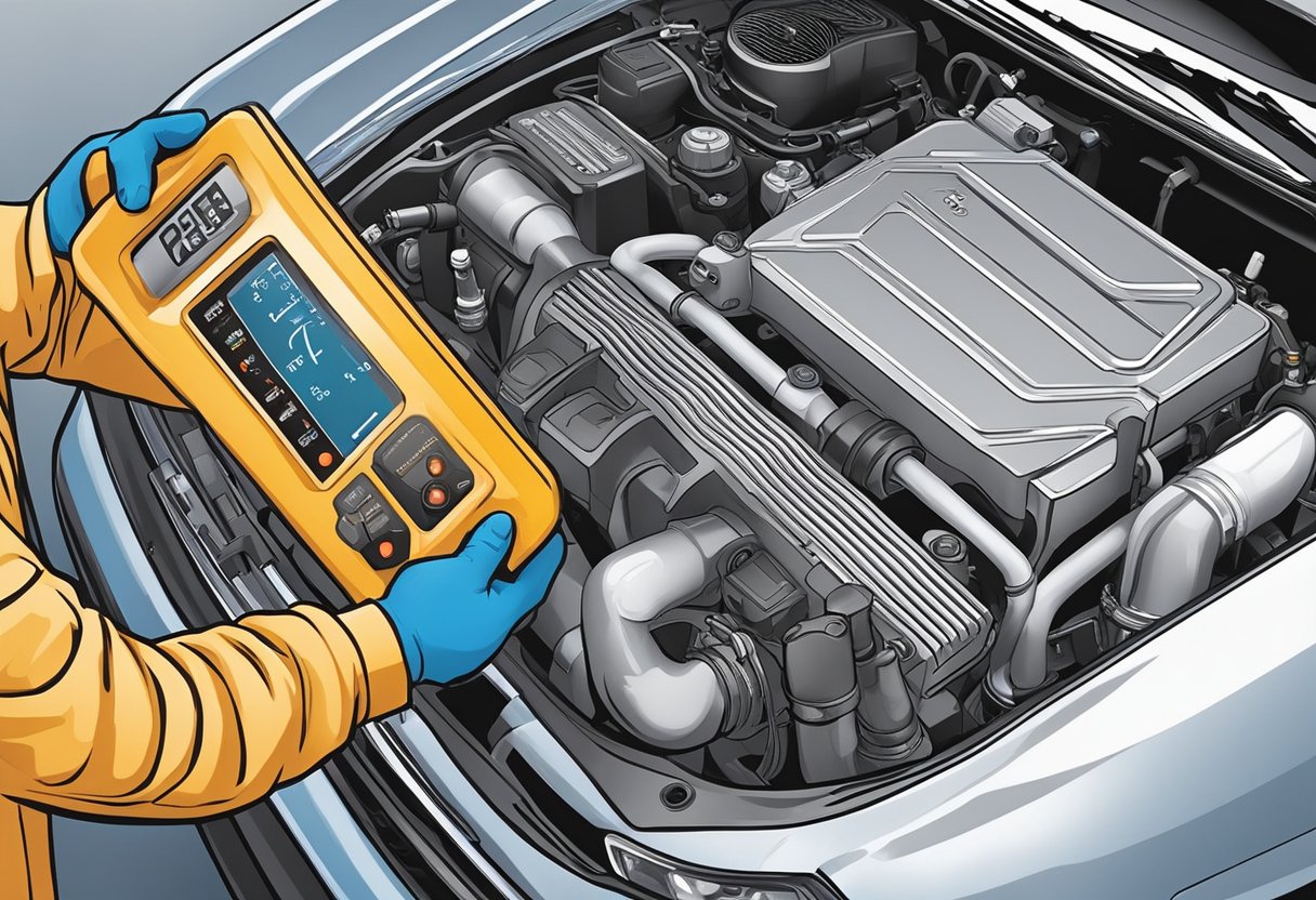 A mechanic checks radiator, hoses, and thermostat for "P2181" code.

Coolant level and pressure are tested. Temperature sensors are inspected