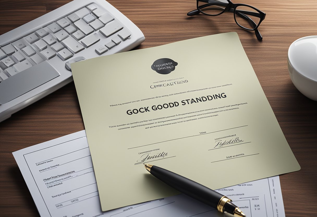 Certificate Of Good Standing: The Key To Investor Peace Of Mind