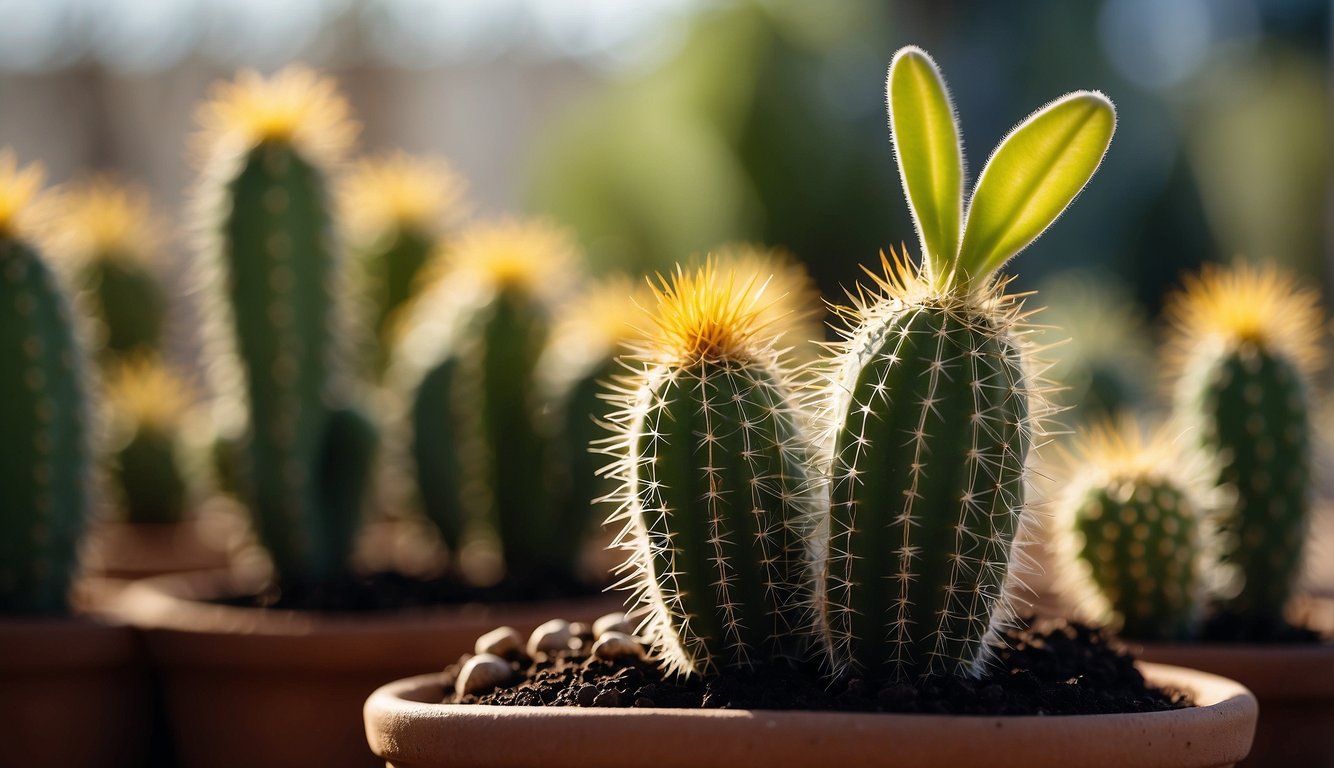 The Bunny Ear Cactus thrives in bright, indirect sunlight with well-draining soil and minimal watering.

The plant's paddles should be allowed to callous before being placed in a new pot for propagation