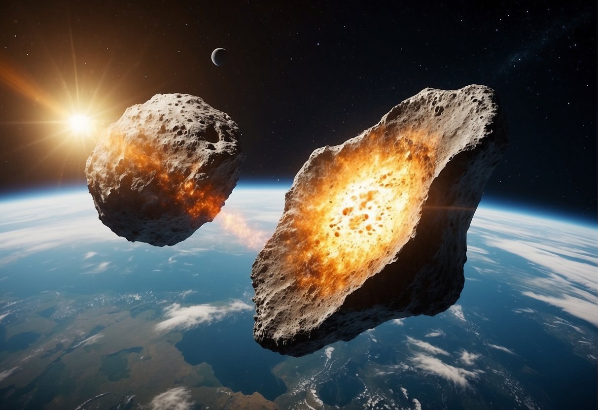 A massive asteroid hurtles towards Earth. Scientists deploy a cutting-edge deflection system, aiming to alter its course and save the planet from destruction