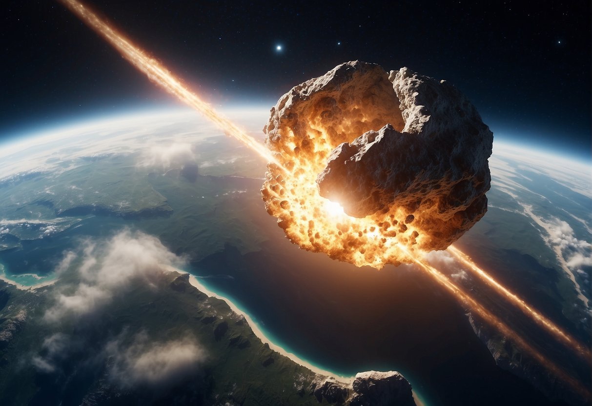 A massive asteroid hurtles towards Earth, as scientists work frantically to deflect it. The collision would be catastrophic, but their efforts may save the planet