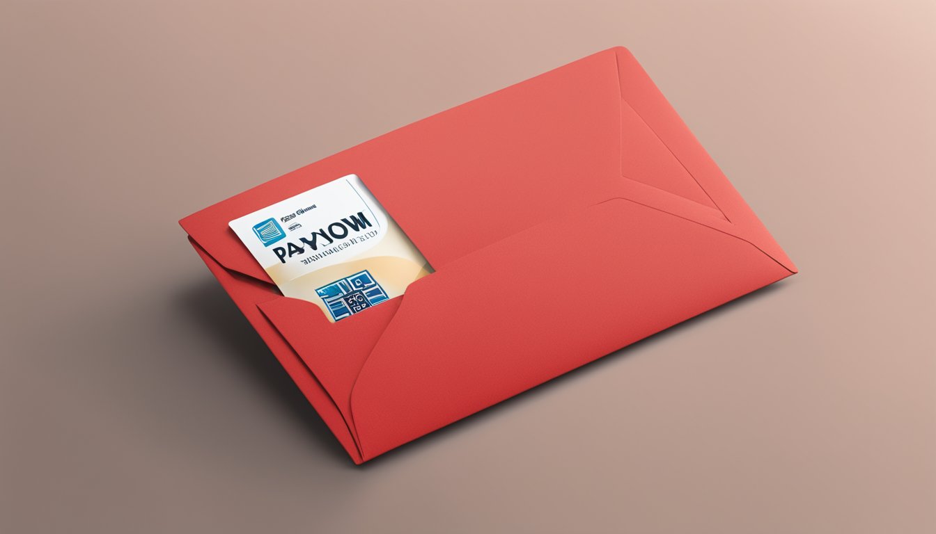 A red envelope with "PayNow" logo in Singapore