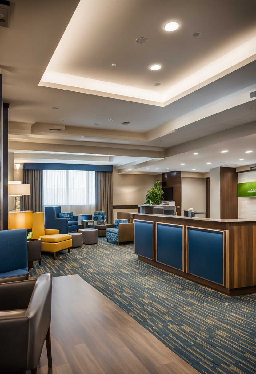 The Holiday Inn Express and Suites Waco South is a modern, eco-friendly accommodation with sustainable features and a welcoming atmosphere