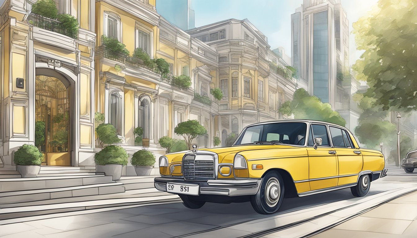 A luxurious scene with a posb everyday card surrounded by exclusive benefits in Singapore