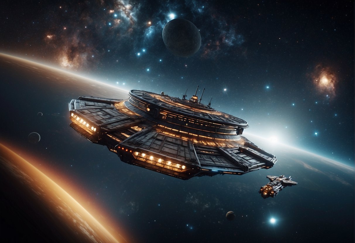 In a vast galaxy, realistic ships blend with fantastical spaceships, each with its own personality, challenging imagination in the world of sci-fi