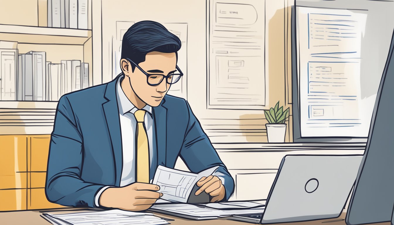 A borrower's profile and loan information being reviewed by a licensed money lender in Singapore, with a focus on the impact of credit bureau data