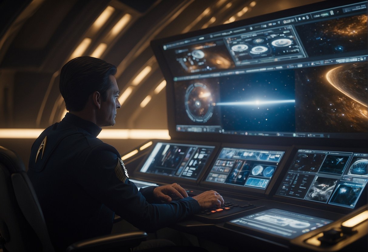 A VFX supervisor oversees the creation of stunning space visuals for Star Trek Discovery, pushing the boundaries of sci-fi imagery