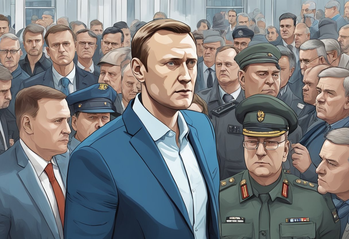 Aleksey Navalny is surrounded by state officials, under surveillance, and facing legal charges