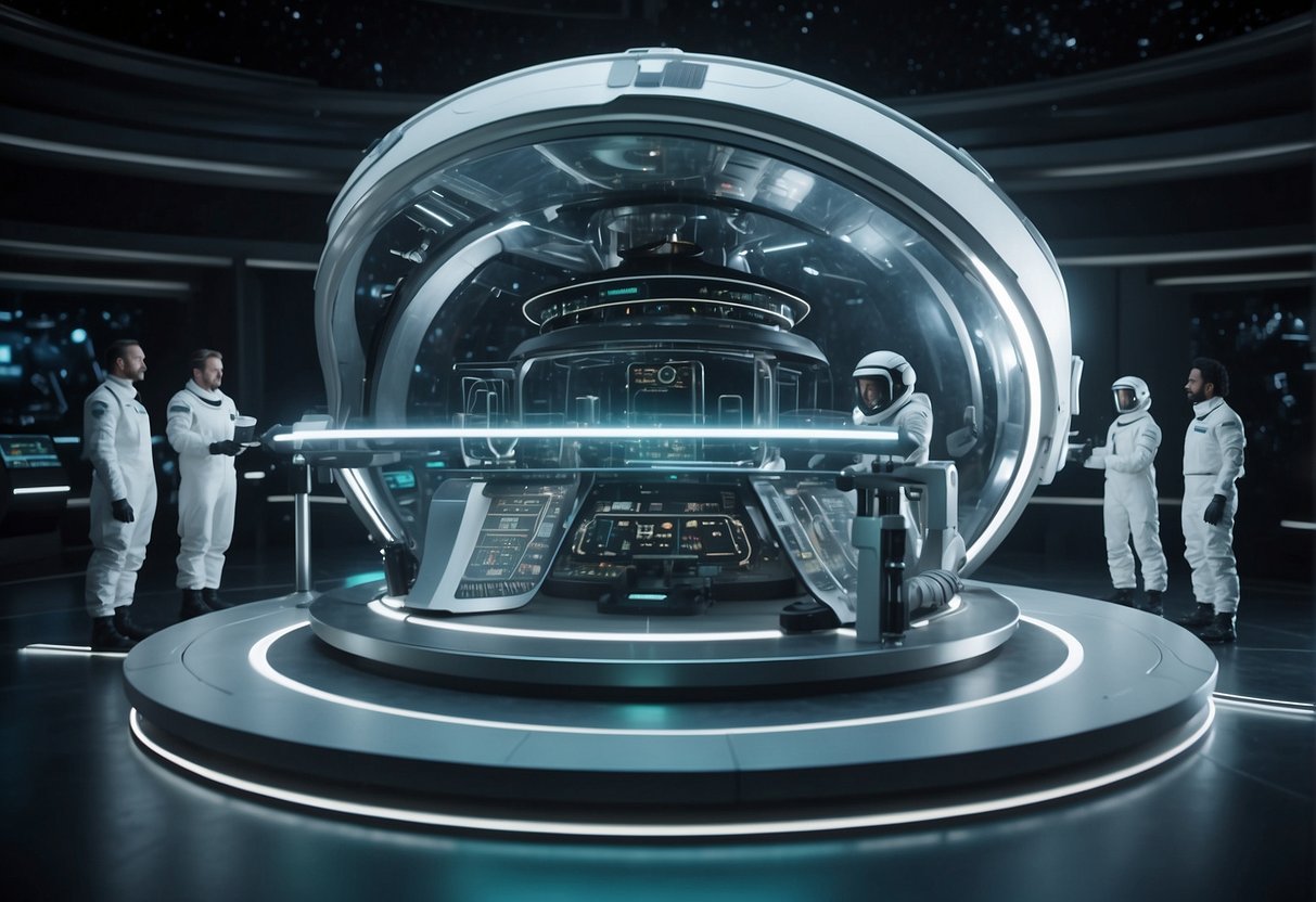 Science Meets Cinema - A team of consultants and filmmakers collaborate on set design for a futuristic space station, incorporating real scientific principles