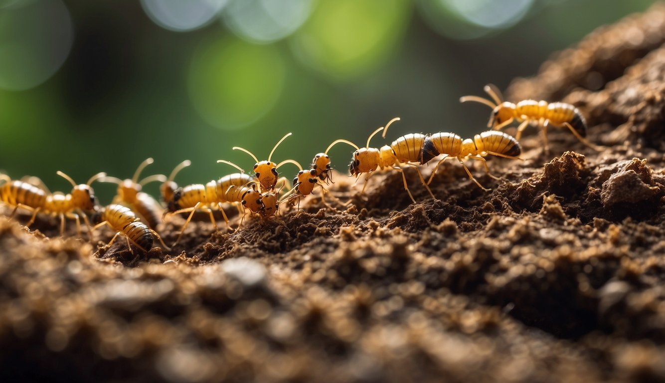 Termites consume dead plant material and play a crucial role in decomposing and recycling nutrients in the ecosystem.

They construct intricate underground tunnels and mounds, contributing to soil aeration and fertility