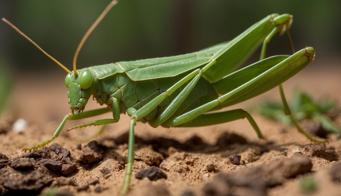 In a leafy forest, a green katydid blends into foliage.

In a sandy desert, a stick insect mimics a twig. In a flower garden, a butterfly camouflages among petals