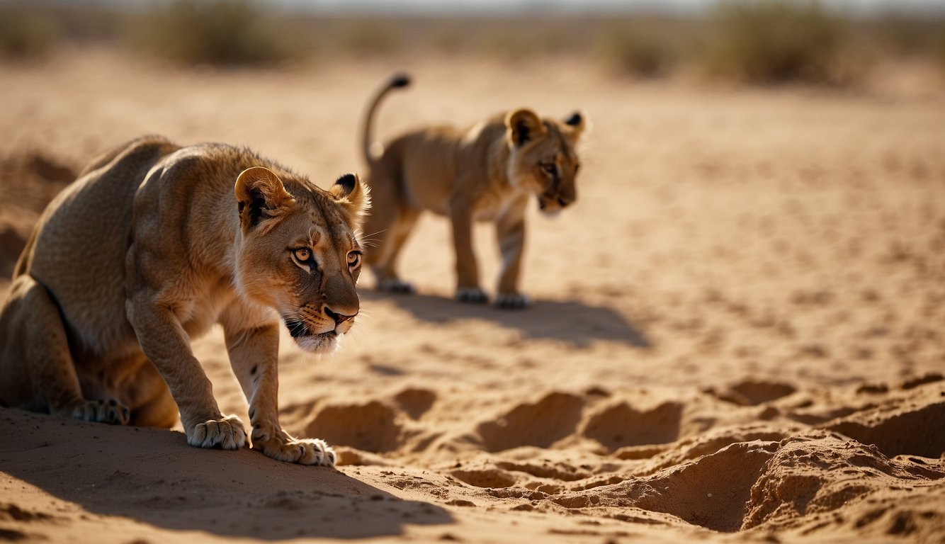 In a sandy desert, ant lions construct funnel-shaped pits to trap unsuspecting prey.

The predators patiently wait at the bottom, ready to strike
