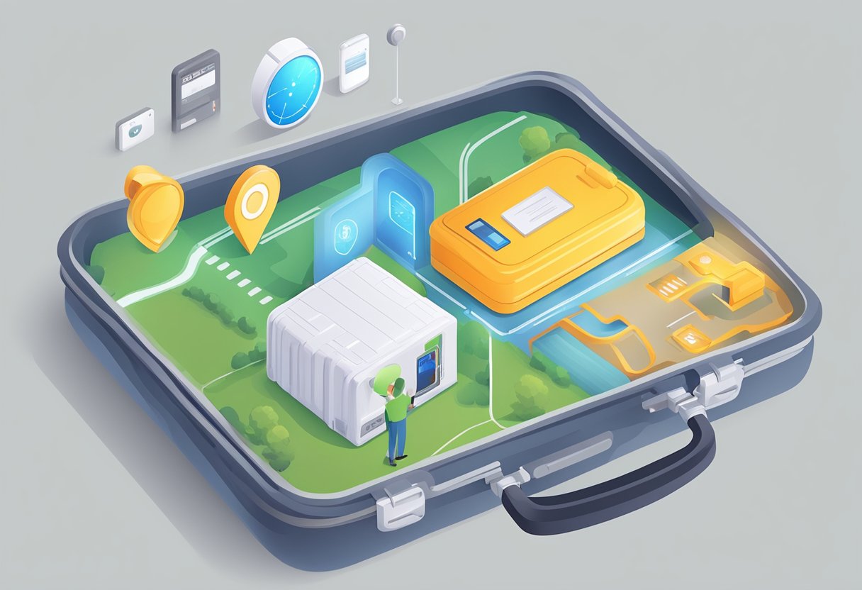 Optimize battery life of GPS tracker in suitcase with device settings for energy efficiency