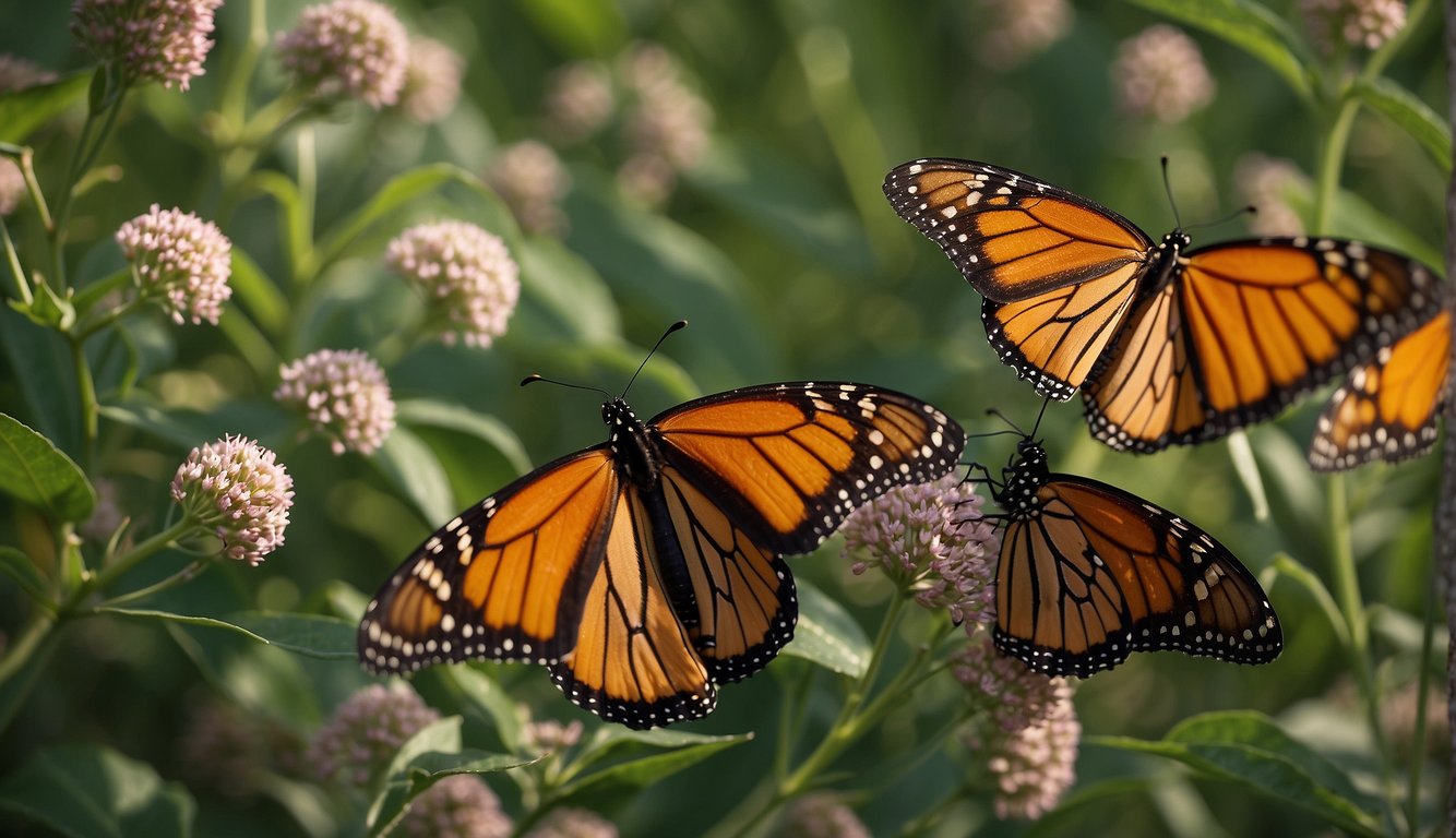 Monarch butterflies gather in clusters on milkweed plants, preparing for their long migration across continents.

The air is filled with the fluttering of their delicate wings as they set off on their annual journey