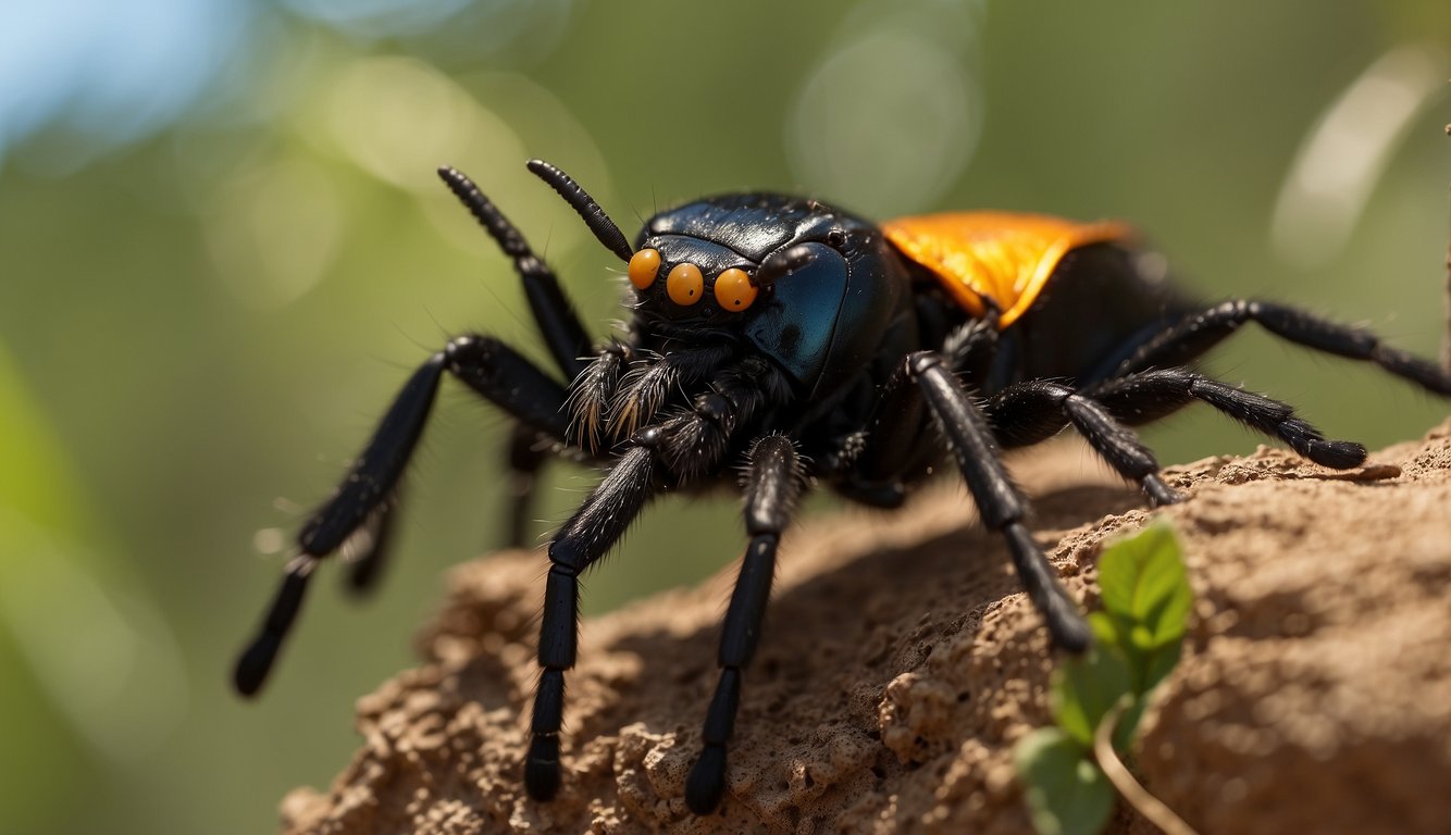 Tarantula hawks hunt spiders, with a painful sting