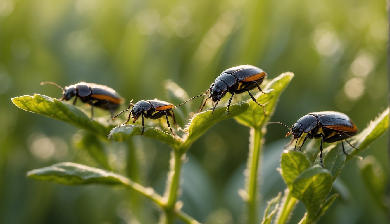 Damsel bugs swarm over crops, preying on pests.

They are the unseen protectors of agricultural fields