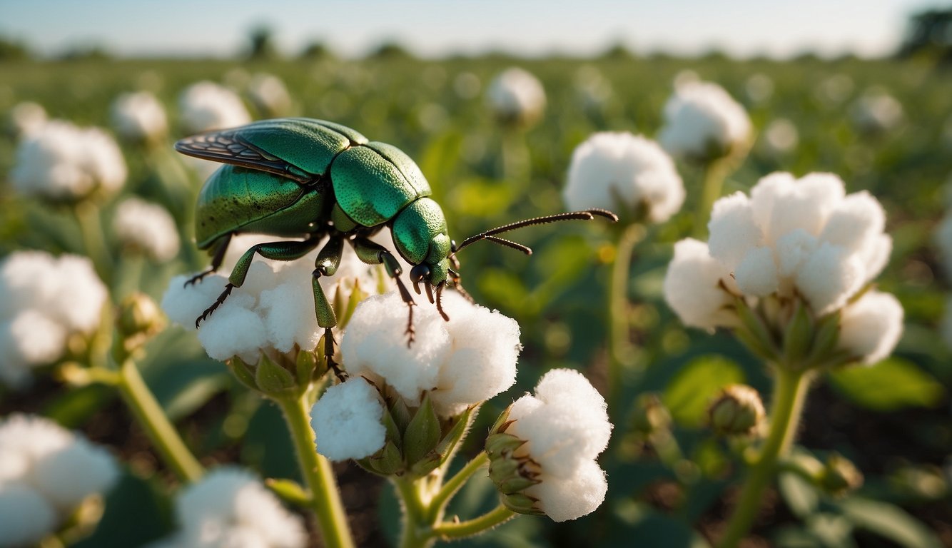 The Boll Weevil infestation devastates cotton fields, leading to economic and agricultural changes in the Southern United States