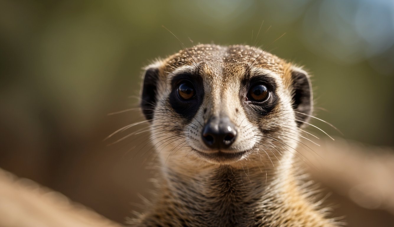 Meerkats dig intricate tunnel systems, standing guard and foraging for food.

They communicate with high-pitched calls and use their keen sense of smell to detect predators