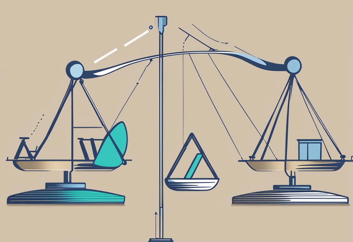 A scale balancing "Implications" on one side and "Limitations" on the other, with CRJMC Ontario written in bold letters above