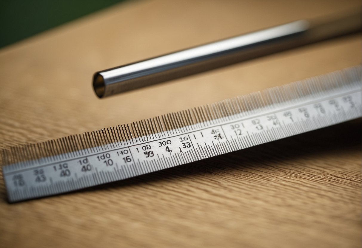 A ruler measuring hair growth monthly