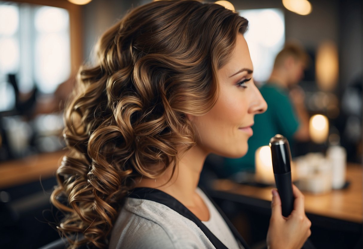 Hair preparation: curling hair with a flat iron
