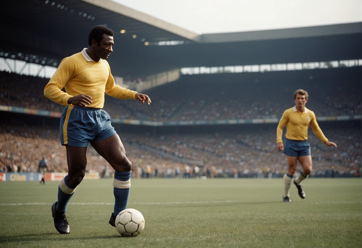 Pelé's life and career, his impact on football. No human figures