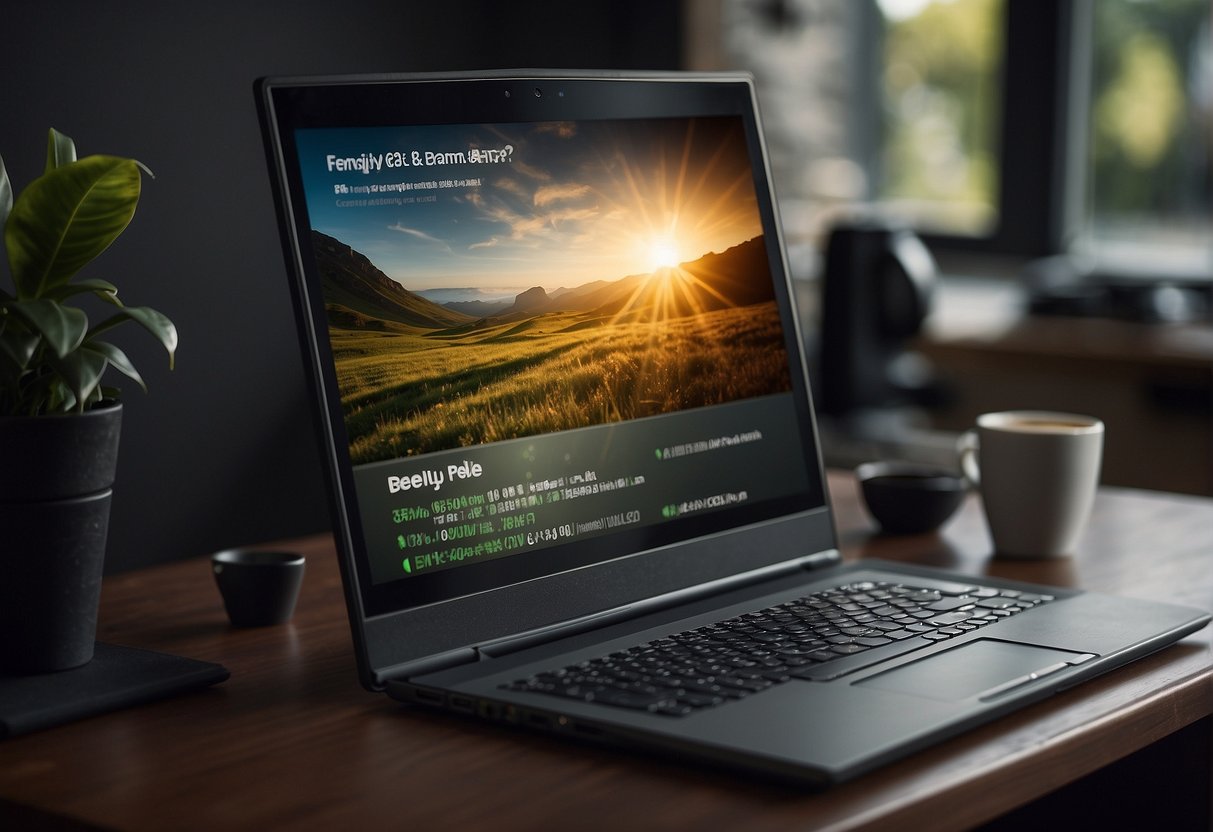 Pele's age is a common question. Show a computer screen with the words "Frequently Asked Questions: How old is Pele?" displayed prominently