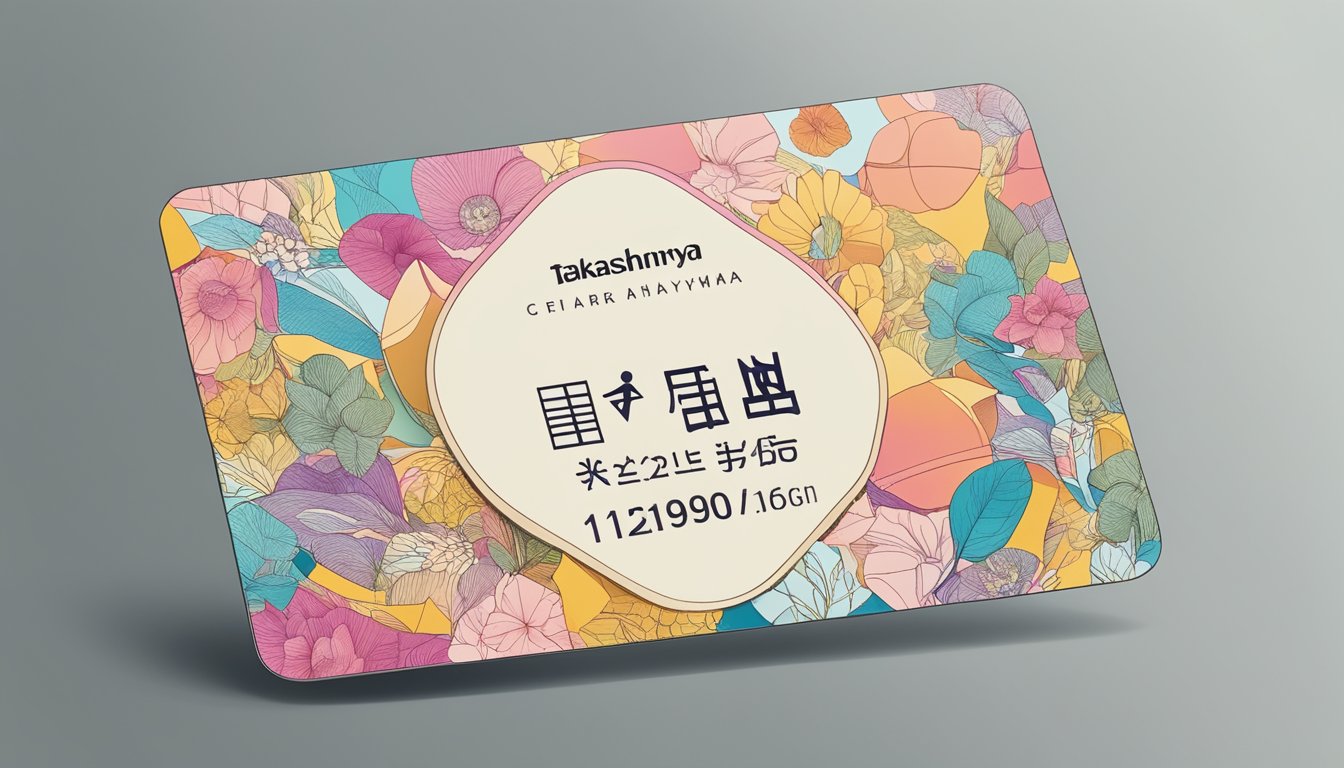 A Takashimaya member card surrounded by exclusive discounts, perks, and privileges