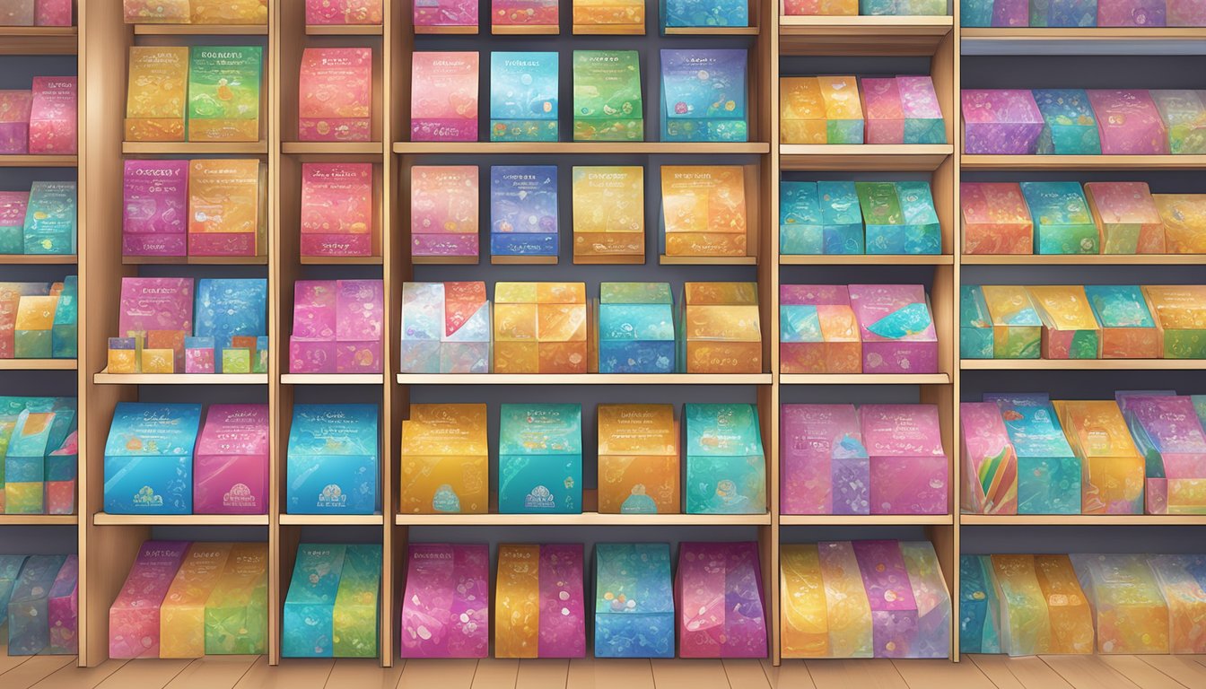A colorful display of Membership Rewards and Points cards at Takashimaya in Singapore