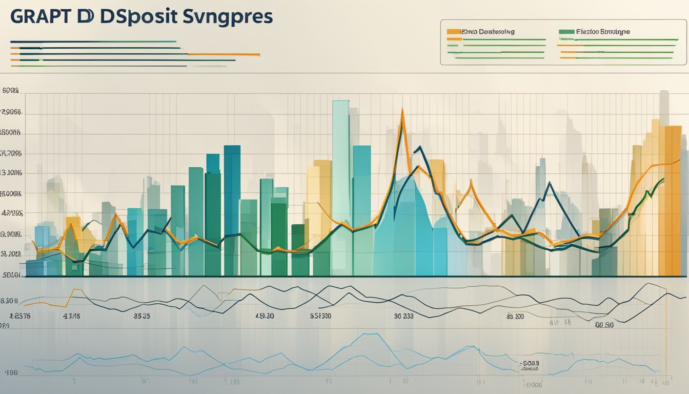 A graph showing rising fixed deposit rates in Singapore