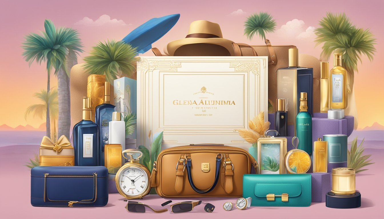 A gleaming Ultima card surrounded by luxury items and travel accessories