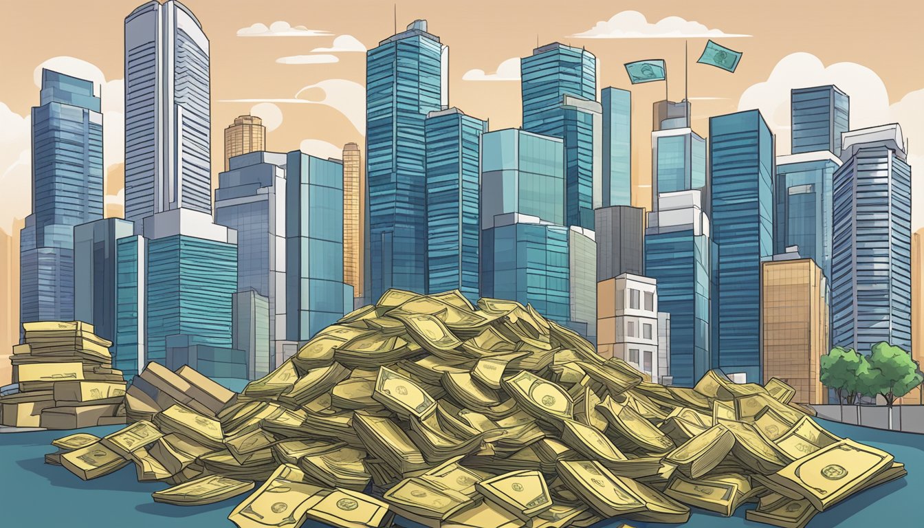 A pile of undervalued stocks in Singapore's financial district