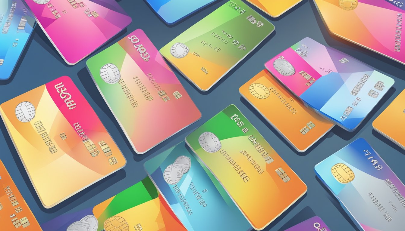 A credit card surrounded by rising interest rates and fees