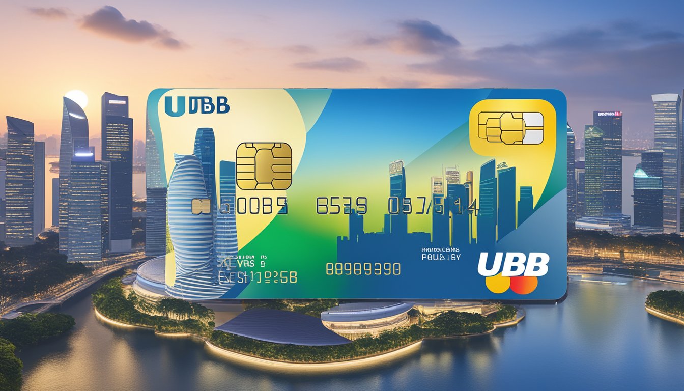 The UOB Cash Plus Card displayed with Singapore skyline backdrop