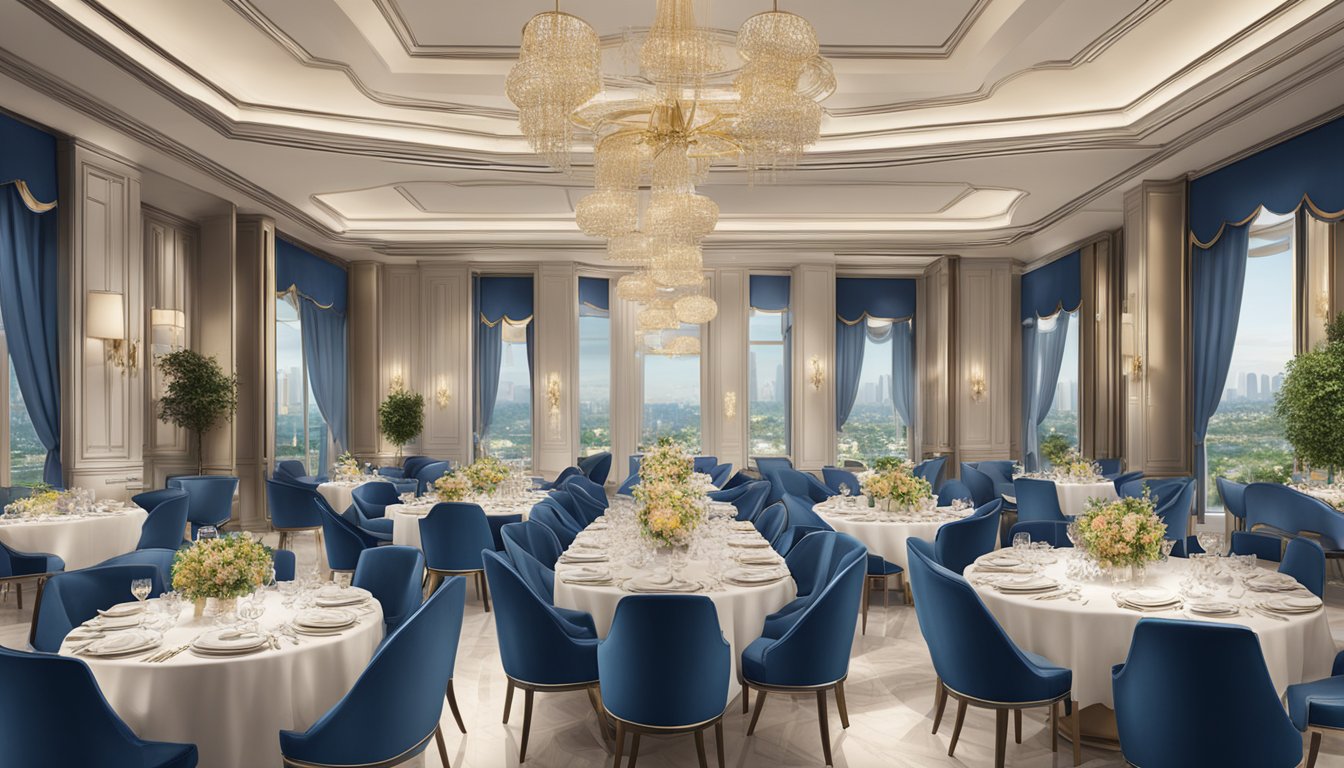 A luxurious dining setting with UOB branding displayed, showcasing exclusive promotions and privileges for UOB cardholders in Singapore