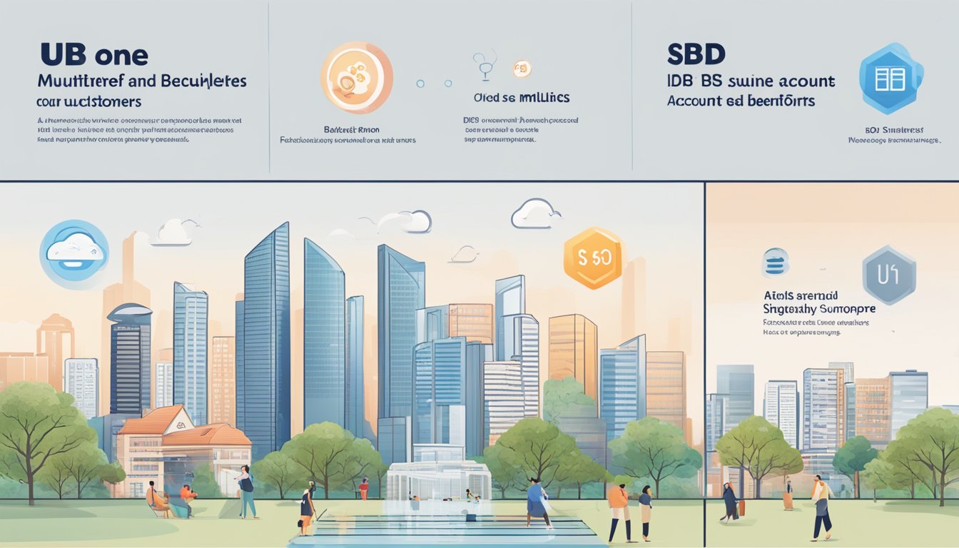 The UOB One and DBS Multiplier Accounts are compared side by side, showcasing their features and benefits for customers in Singapore