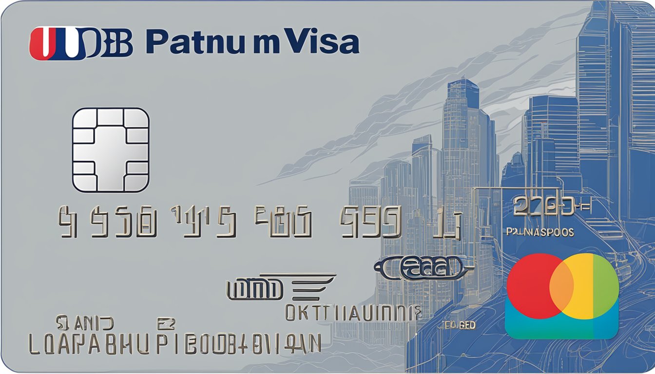 The uob preferred platinum visa card with exclusions and limitations displayed against a Singaporean background