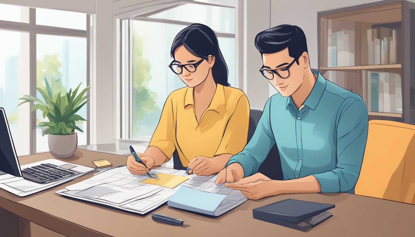 A borrower submits documents to a licensed money lender in Singapore. The lender reviews the application for eligibility, unlocking the borrower's advantages