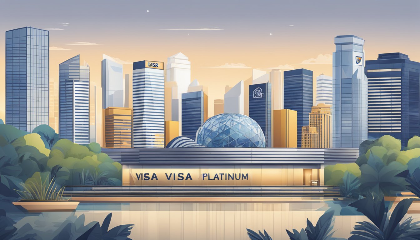 The UOB Visa Platinum Singapore logo stands out against a clean, modern background, with the words "Frequently Asked Questions" displayed prominently