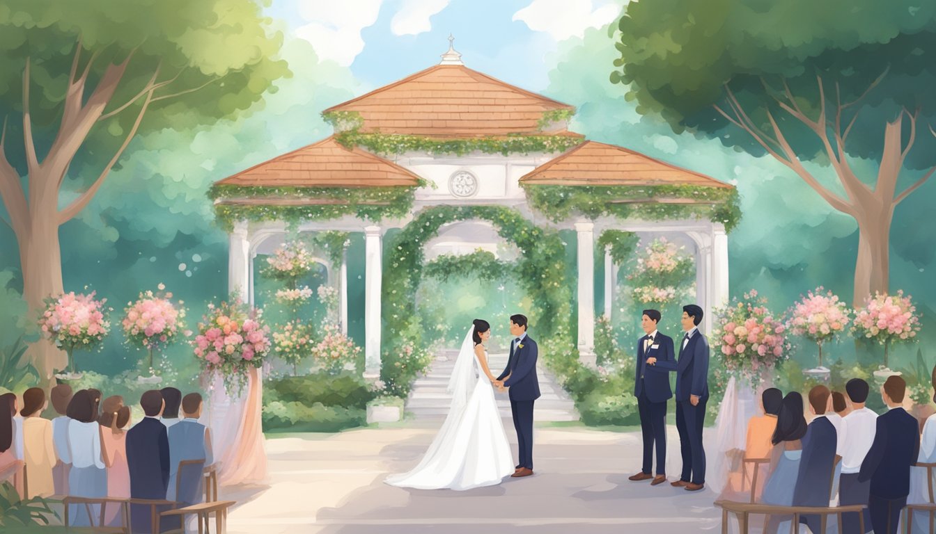A picturesque wedding venue in Singapore, with lush greenery and affordable pricing, perfect for couples seeking a beautiful and budget-friendly location