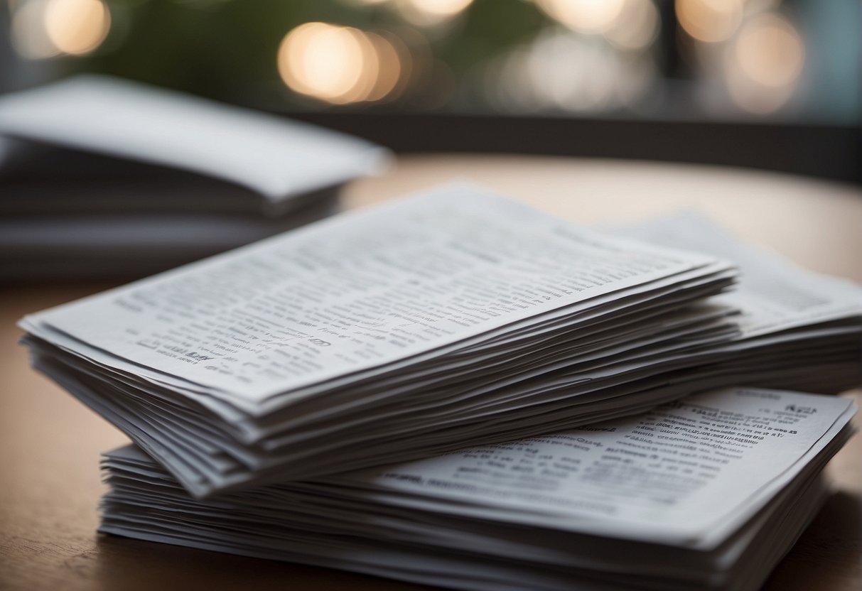 A stack of pamphlets with "Frequently Asked Questions" on top, surrounded by scattered hair strands