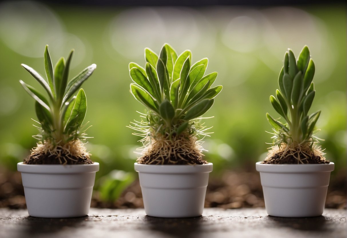 A time-lapse of a plant growing, showing the stages and rhythm of hair growth. From a seedling sprouting to a full-grown plant