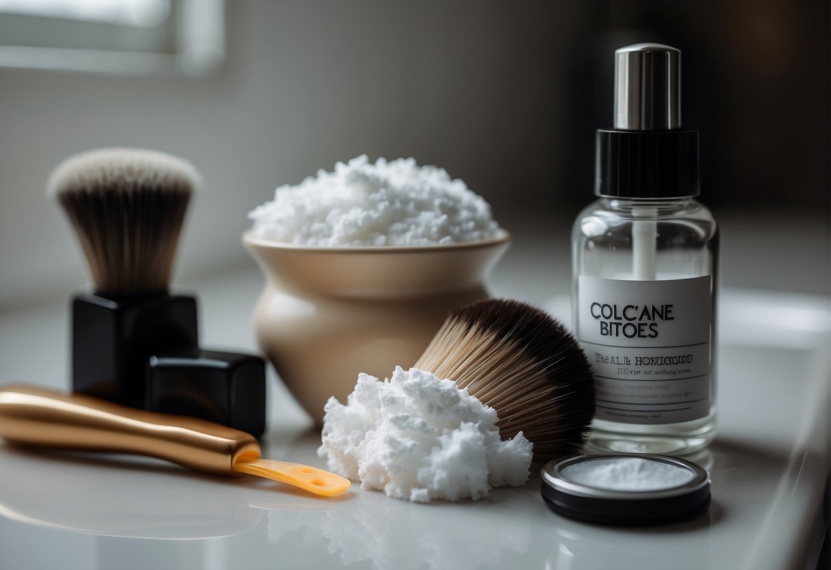 A small bag of cocaine sits on a bathroom counter next to a hairbrush and a timer