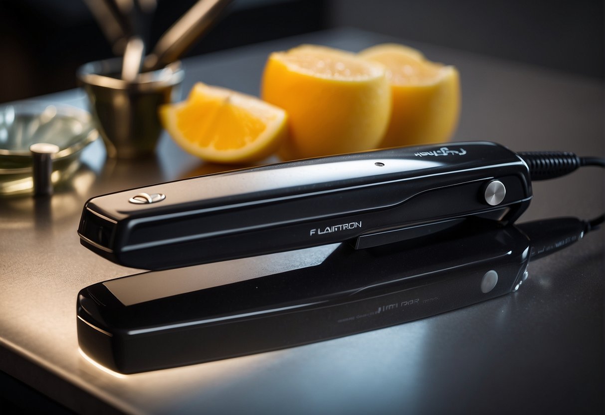 A flat iron set at the perfect temperature for smooth hair. Tips and techniques for achieving the perfect straightening