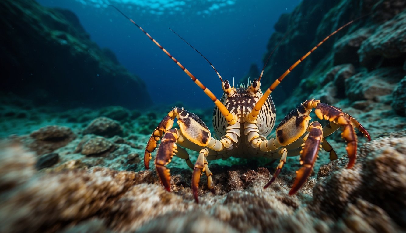 Spiny lobsters roam rocky ocean floors, hiding in crevices and caves.

They are found in warm waters worldwide, from the Caribbean to the Mediterranean