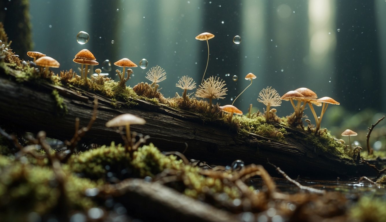 A bustling underwater forest of decaying wood, teeming with gribbles.

The tiny crustaceans chew through the timber, creating a vibrant ecosystem of activity and decay