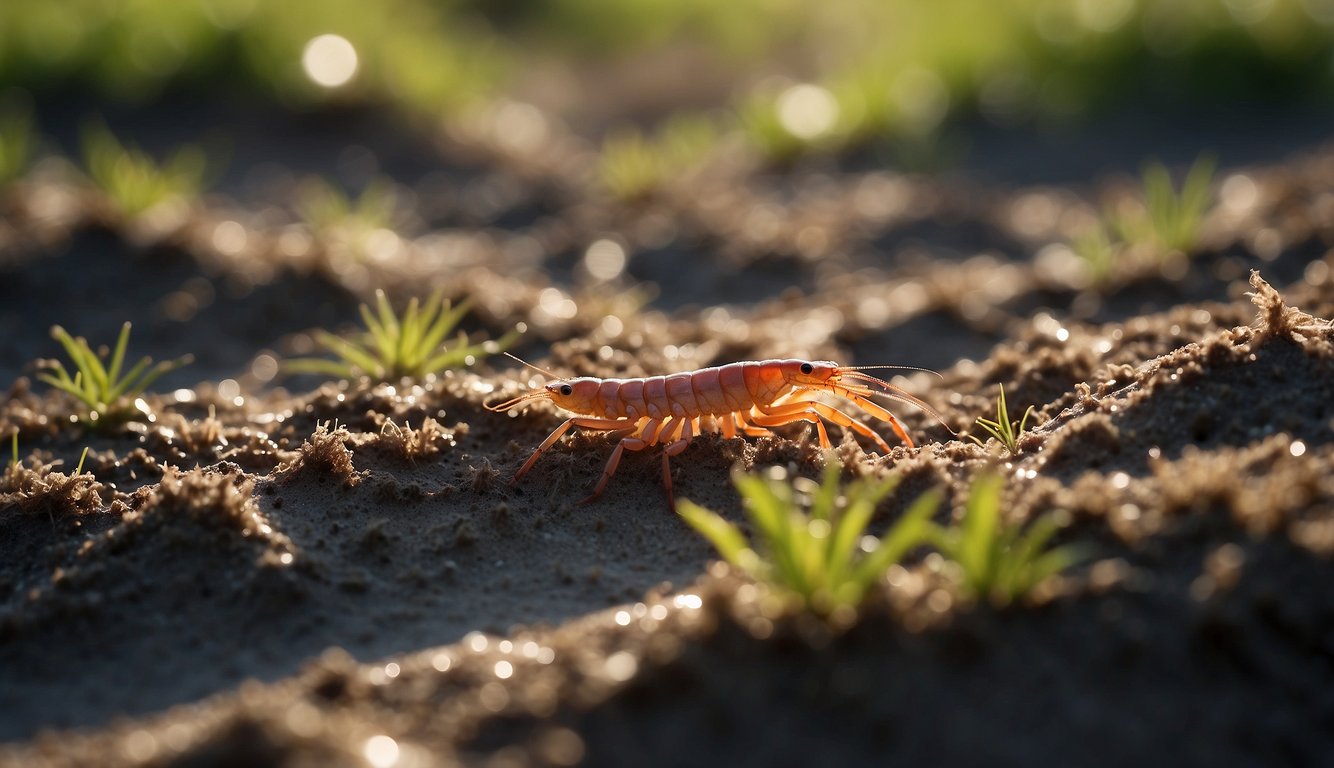 Burrowing shrimps churn muddy sediment, creating intricate networks of burrows and mounds, altering coastal ecosystems