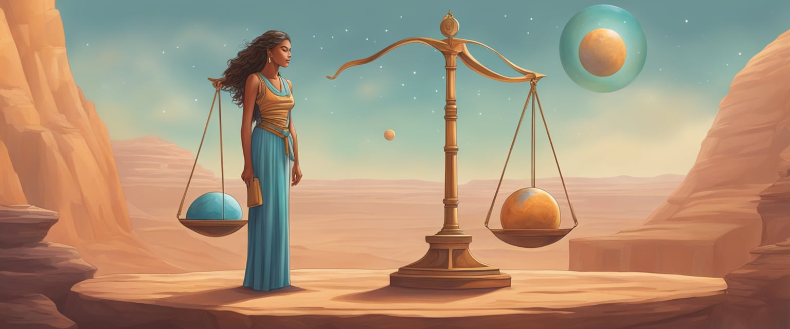 Mars in Libra woman faces balancing act, seeking harmony in relationships, weighing decisions carefully