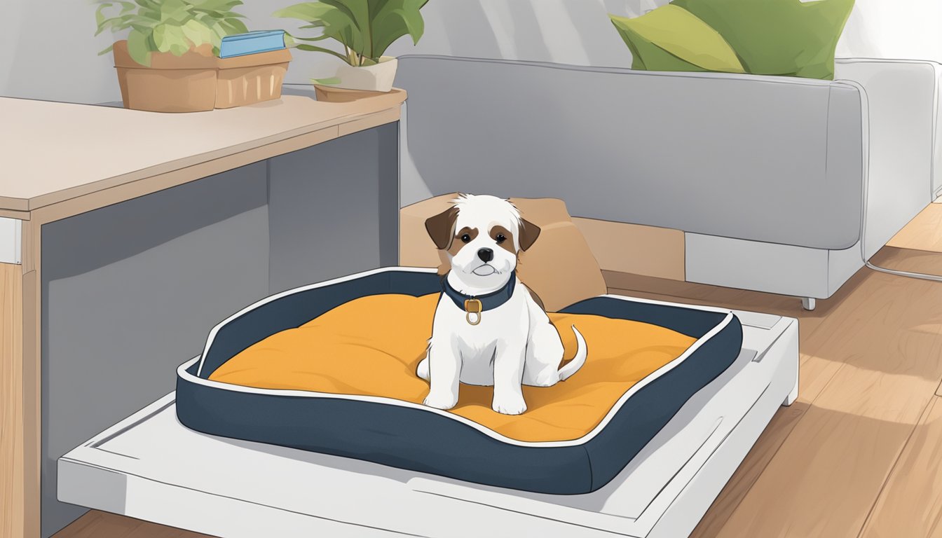 A pet bed sits in a clean, well-ventilated space, away from damp areas. Mold-free materials are used to ensure the safety of the pet