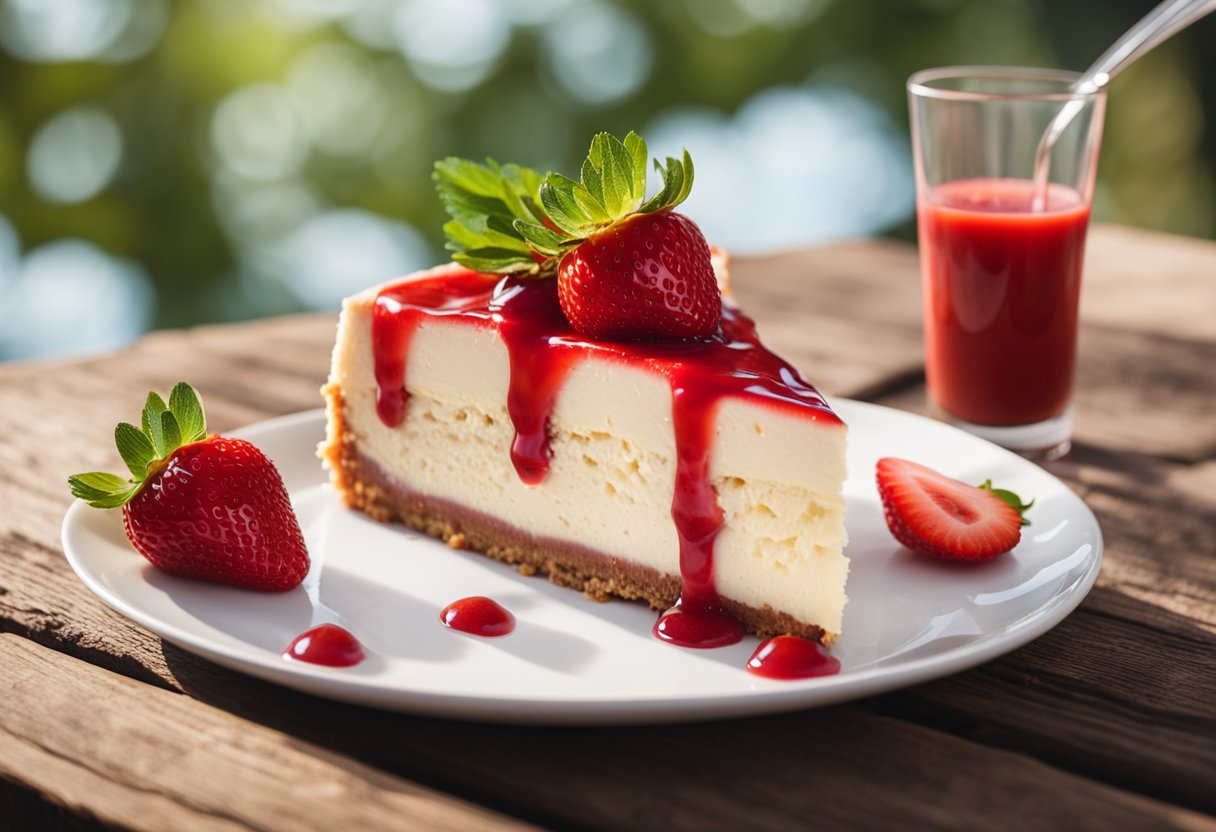 Sobremesa de Cheesecake de Morango